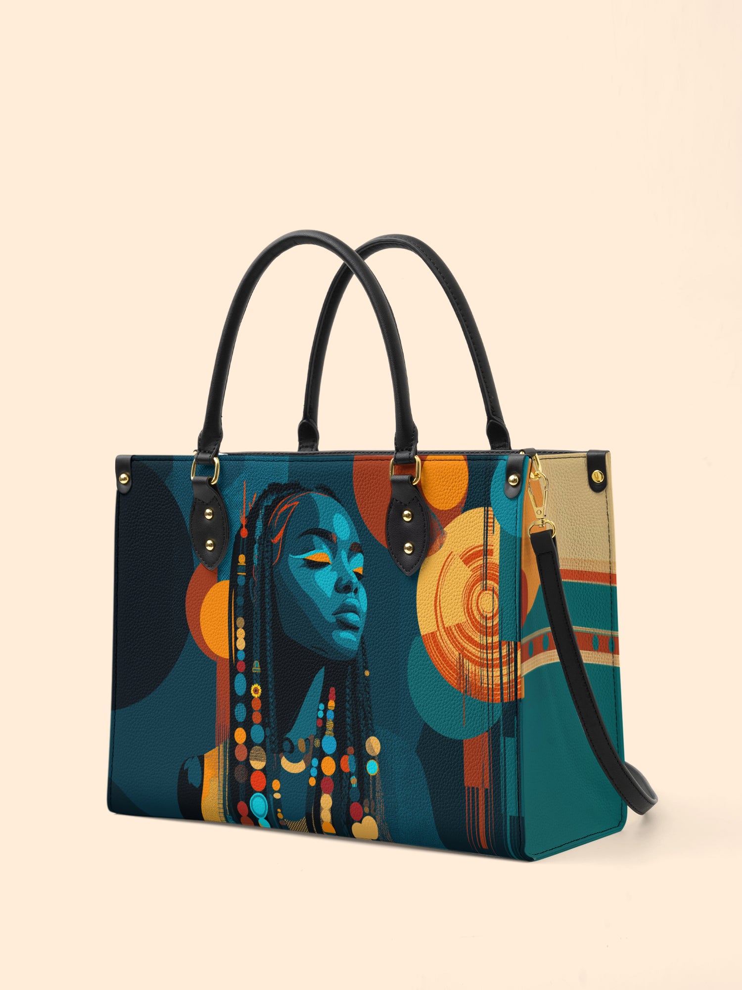 Echo Of Tribe Premium Leather Handbag QR0TV182