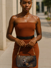 Bronze Serenity Classic Zip Pochette QR0TV079