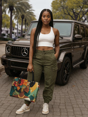 Tropical Empress Premium Leather Handbag QR0TV077