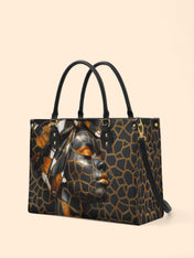 Giraffe Grace Premium Leather Handbag QR0HH097