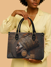 Bronze Serenity Premium Leather Handbag QR0TV078