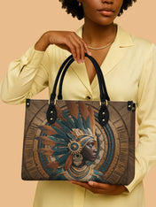 Sacred Grain Premium Leather Handbag QR0TD376