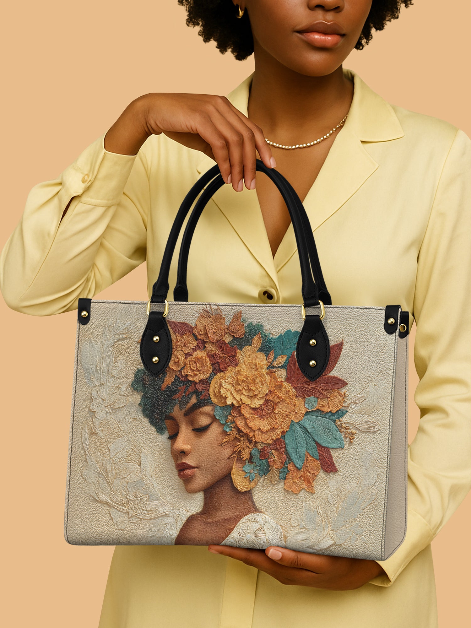 Autumn Radiance Premium Leather Handbag QR0HH074