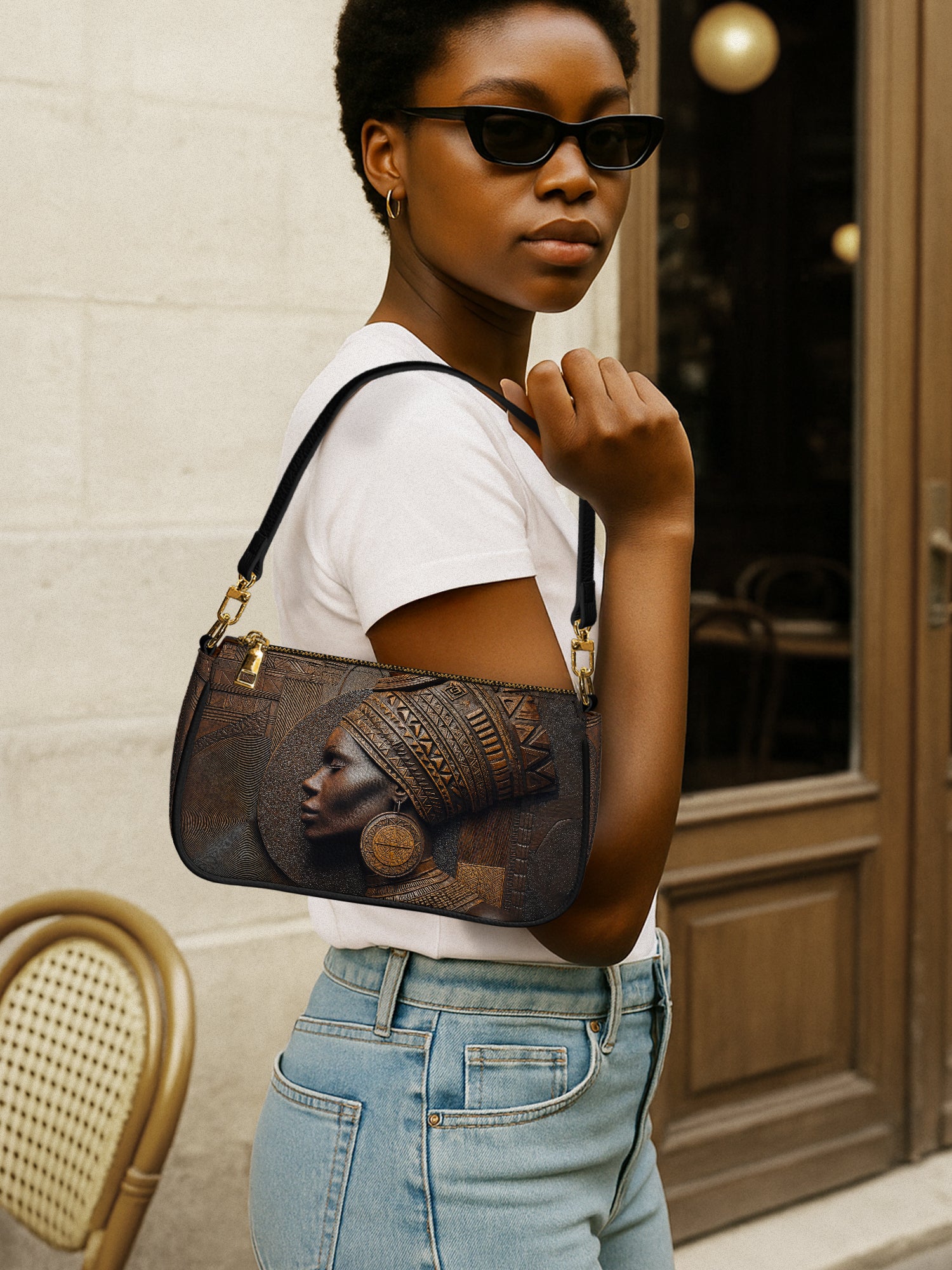 Bronze Serenity Classic Zip Pochette QR0TV079