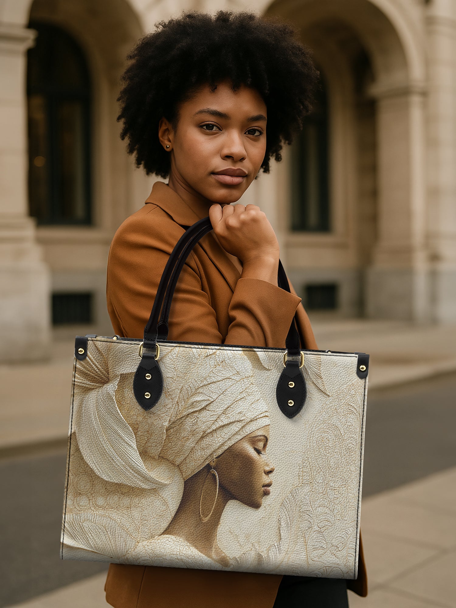 Blossom Goddess Premium Leather Handbag QR0TV070