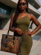 Afro-Elegance Classic Shopper Tote