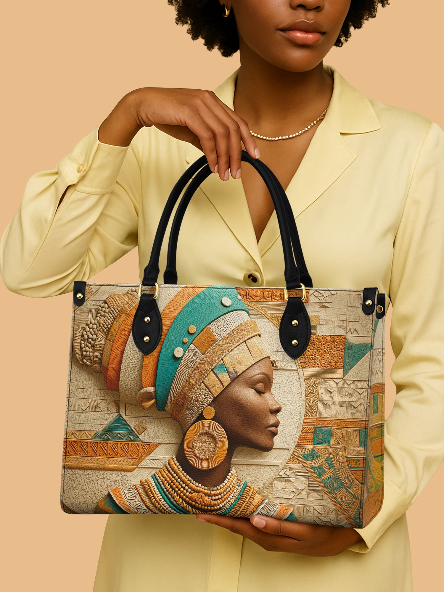 Tribal Harmony Premium Leather Handbag QR0TV060