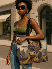 Literary Queen Sleek Leather Tote