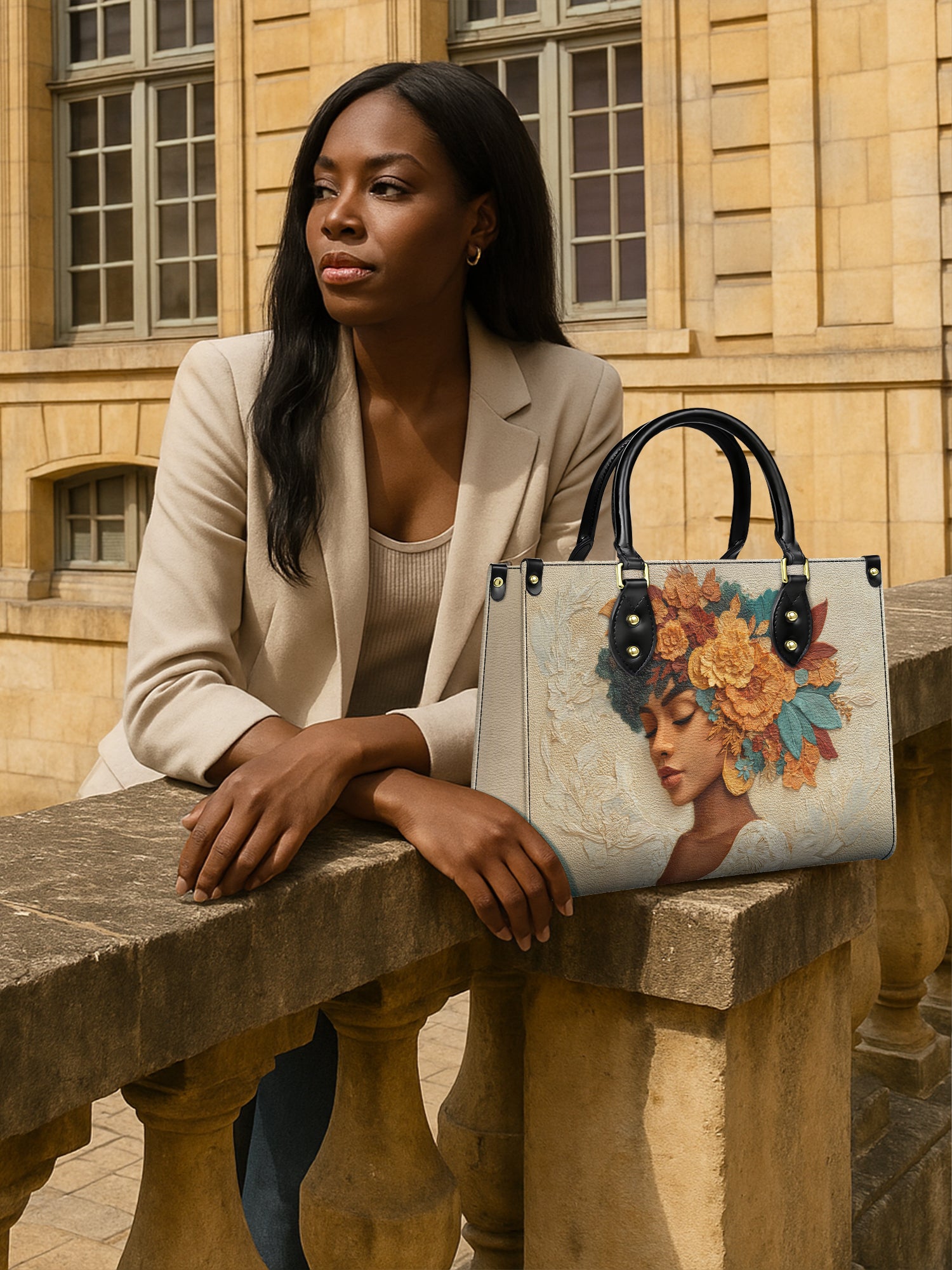 Autumn Radiance Premium Leather Handbag QR0HH074