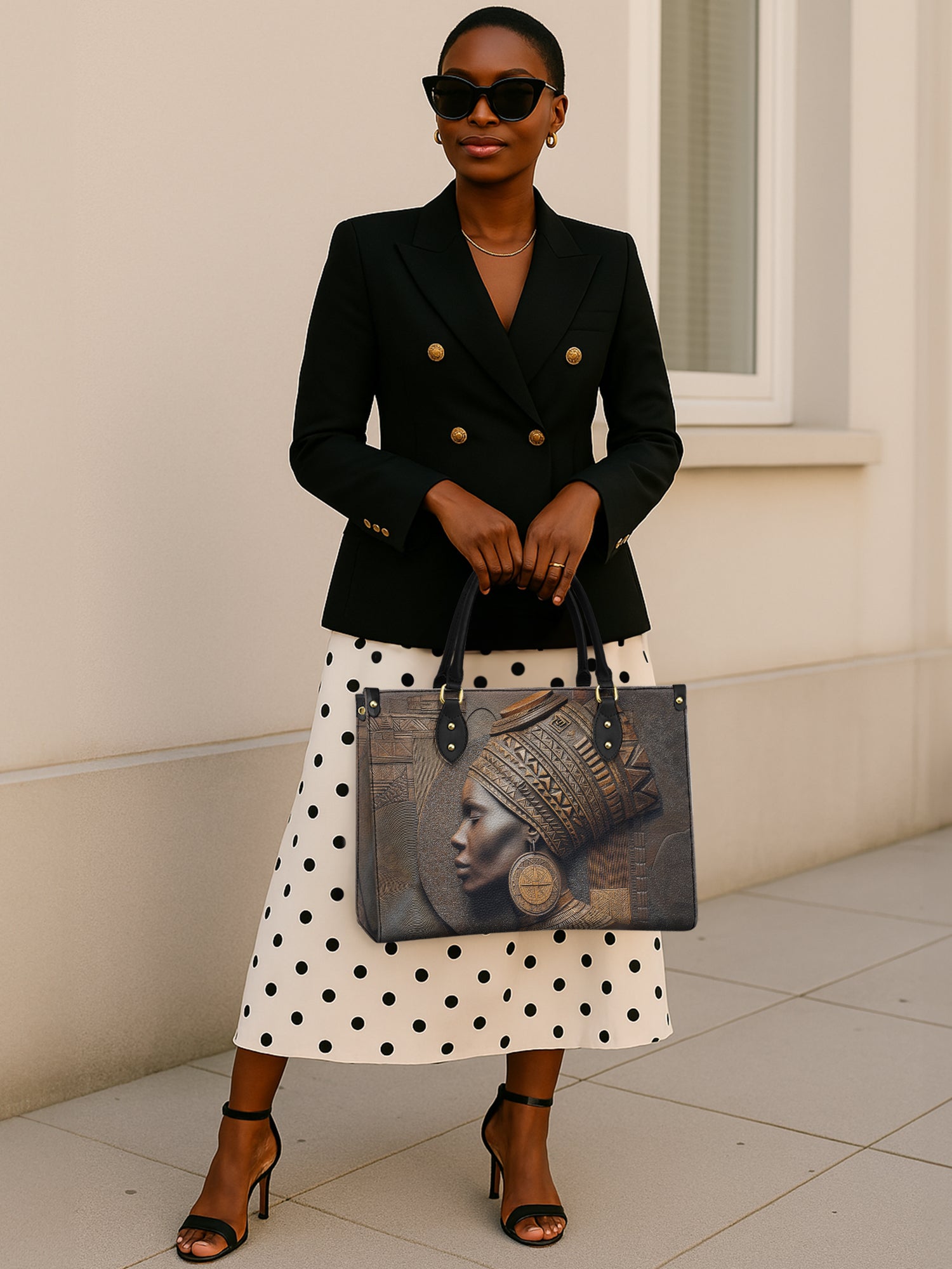 Bronze Serenity Premium Leather Handbag QR0TV078