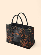 Cheetah Spirit Premium Leather Handbag QR0HH096