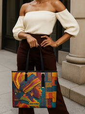 Soul Of Africa Sleek Leather Tote