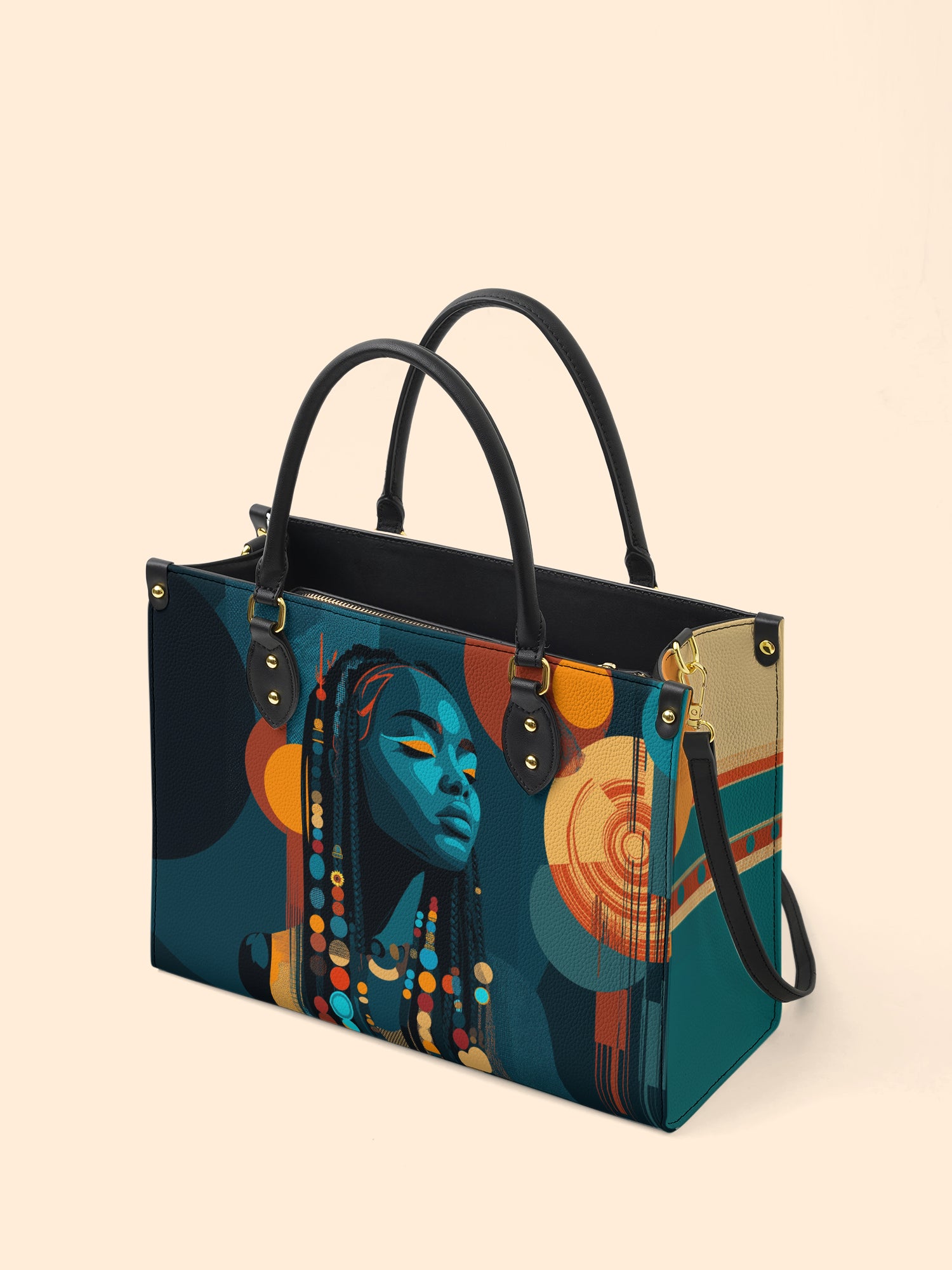 Echo Of Tribe Premium Leather Handbag QR0TV182