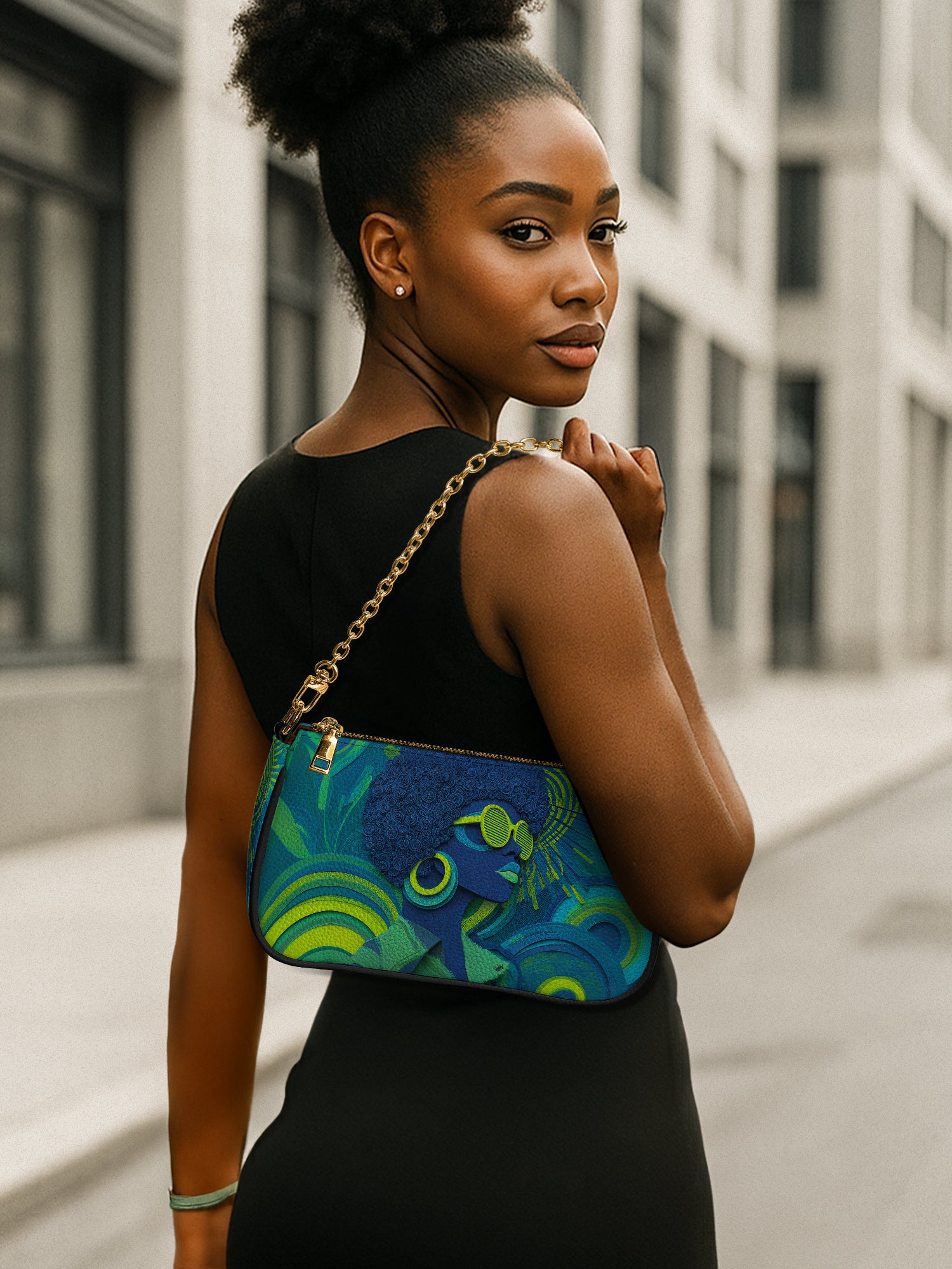 Noir Gaze Classic Zip Pochette QR0TD312