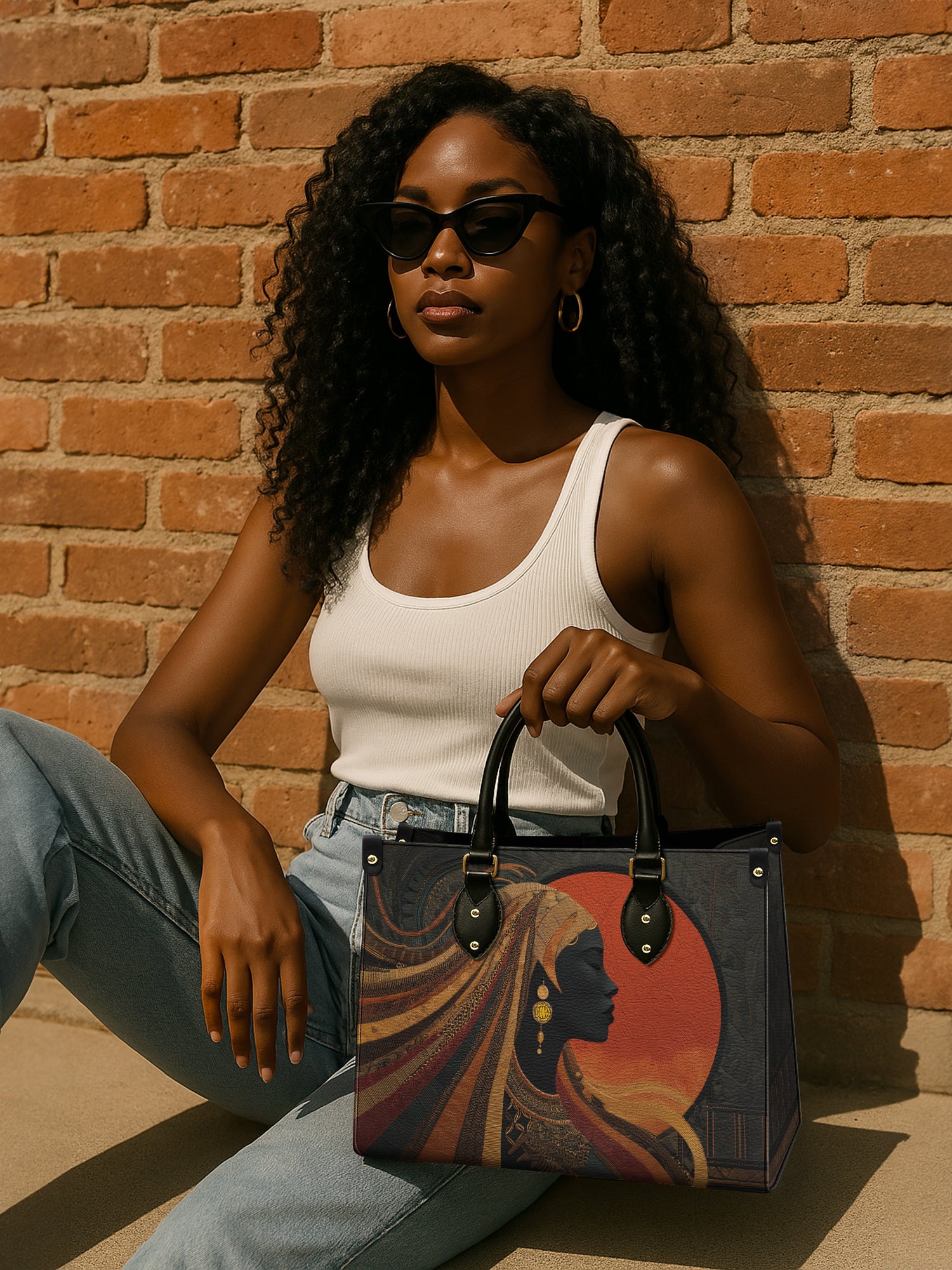 Spiral Oracle Premium Leather Handbag QR0XD199