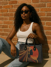 Spiral Oracle Premium Leather Handbag QR0XD199