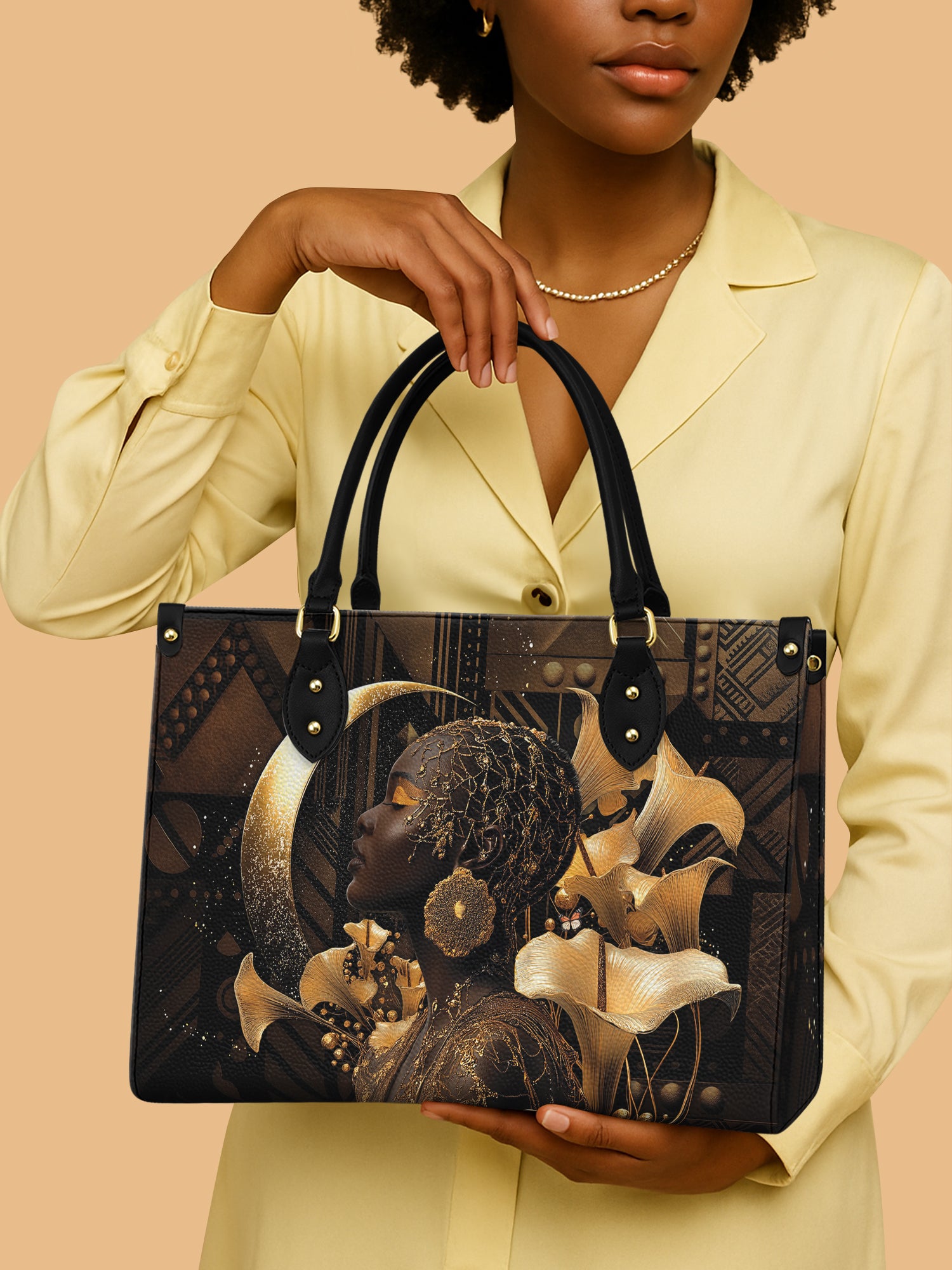 Calla Queen Premium Leather Handbag QR0XD219