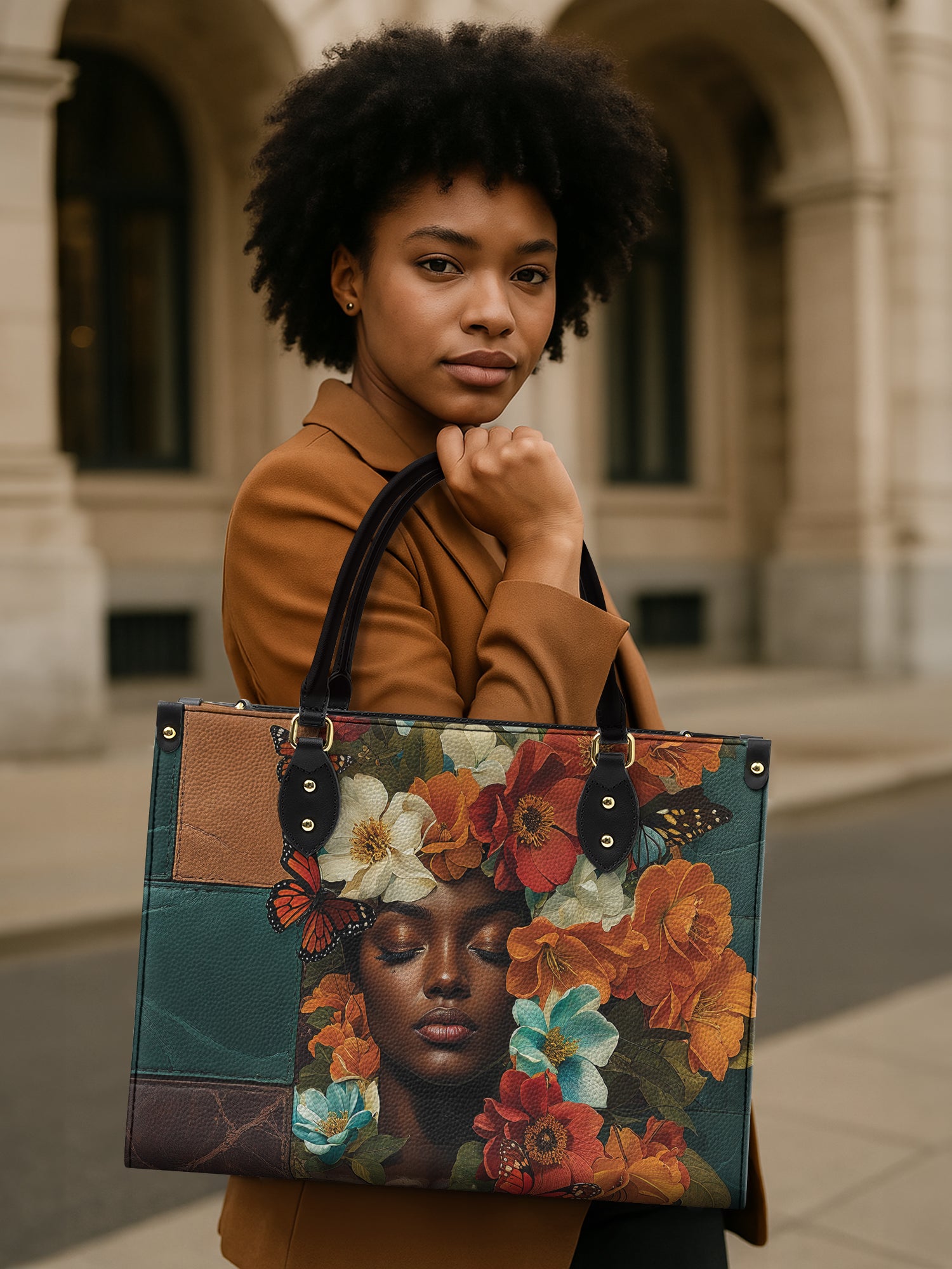 Storm Whisper Premium Leather Handbag QR0XD238