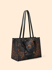 Cheetah Spirit Premium Leather Handbag QR0HH096
