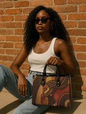 Crowned Braids Premium Leather Handbag QR0TD123