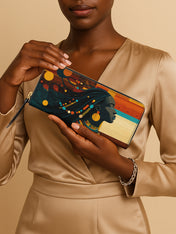 Ebony Horizon Slimline Zippy Wallet QR0TV181