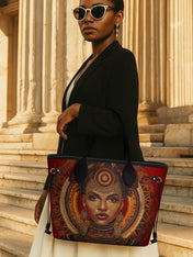 Ebony Aura Classic Shopper Tote QR0XD008