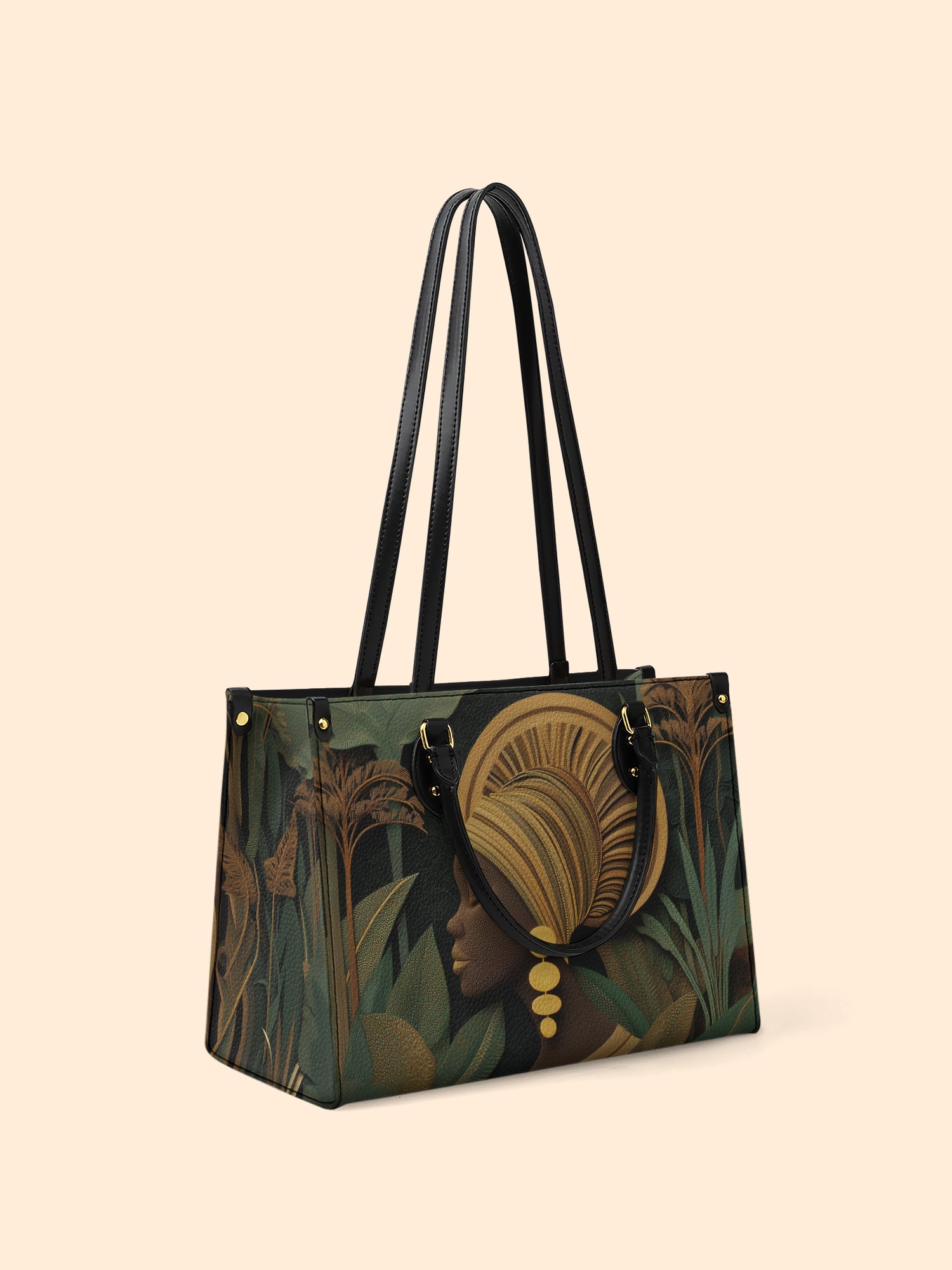 Enchanted Tropics Premium Leather Handbag QR0HH119