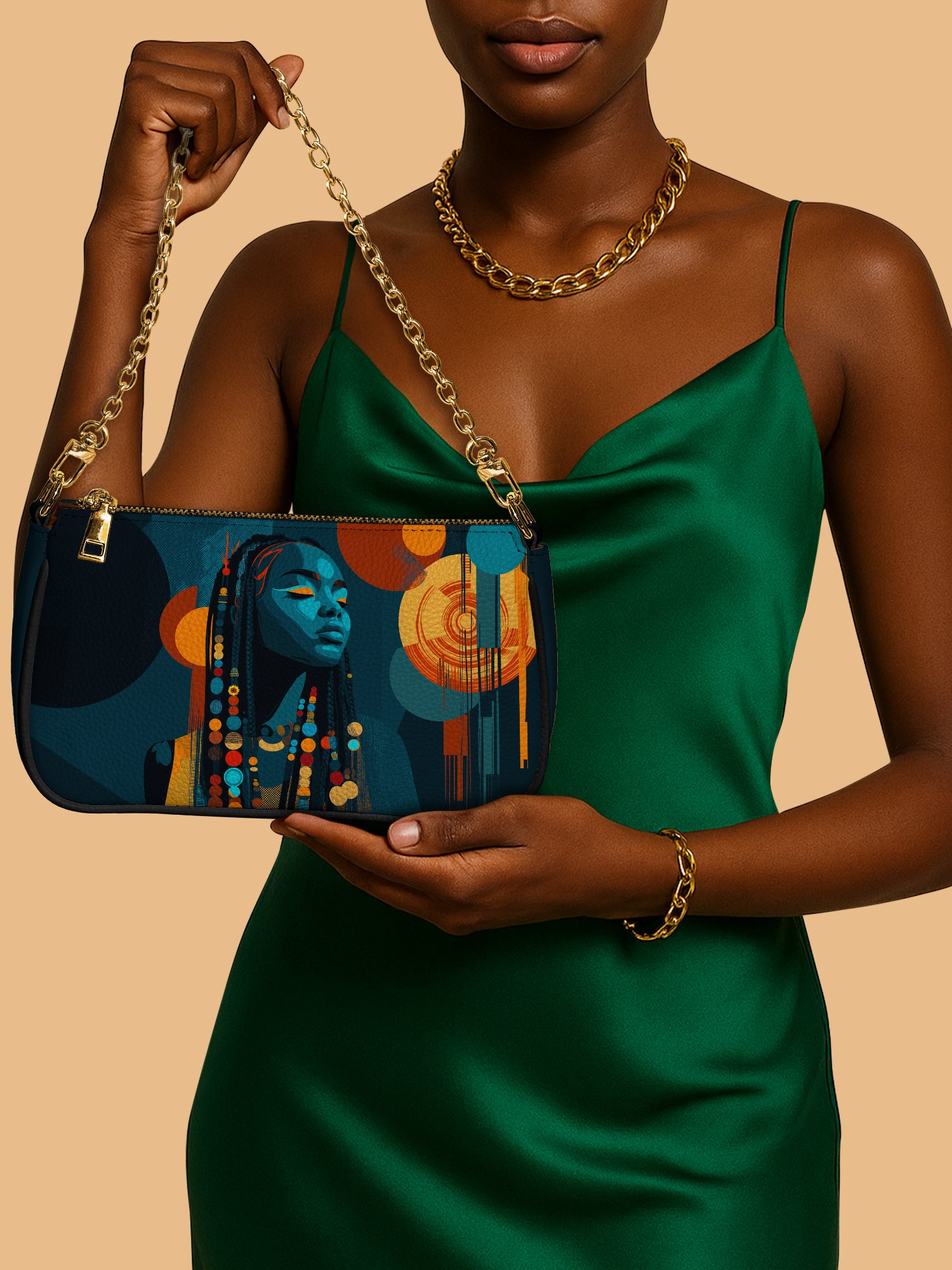 Echo Of Tribe Classic Zip Pochette QR0TV183