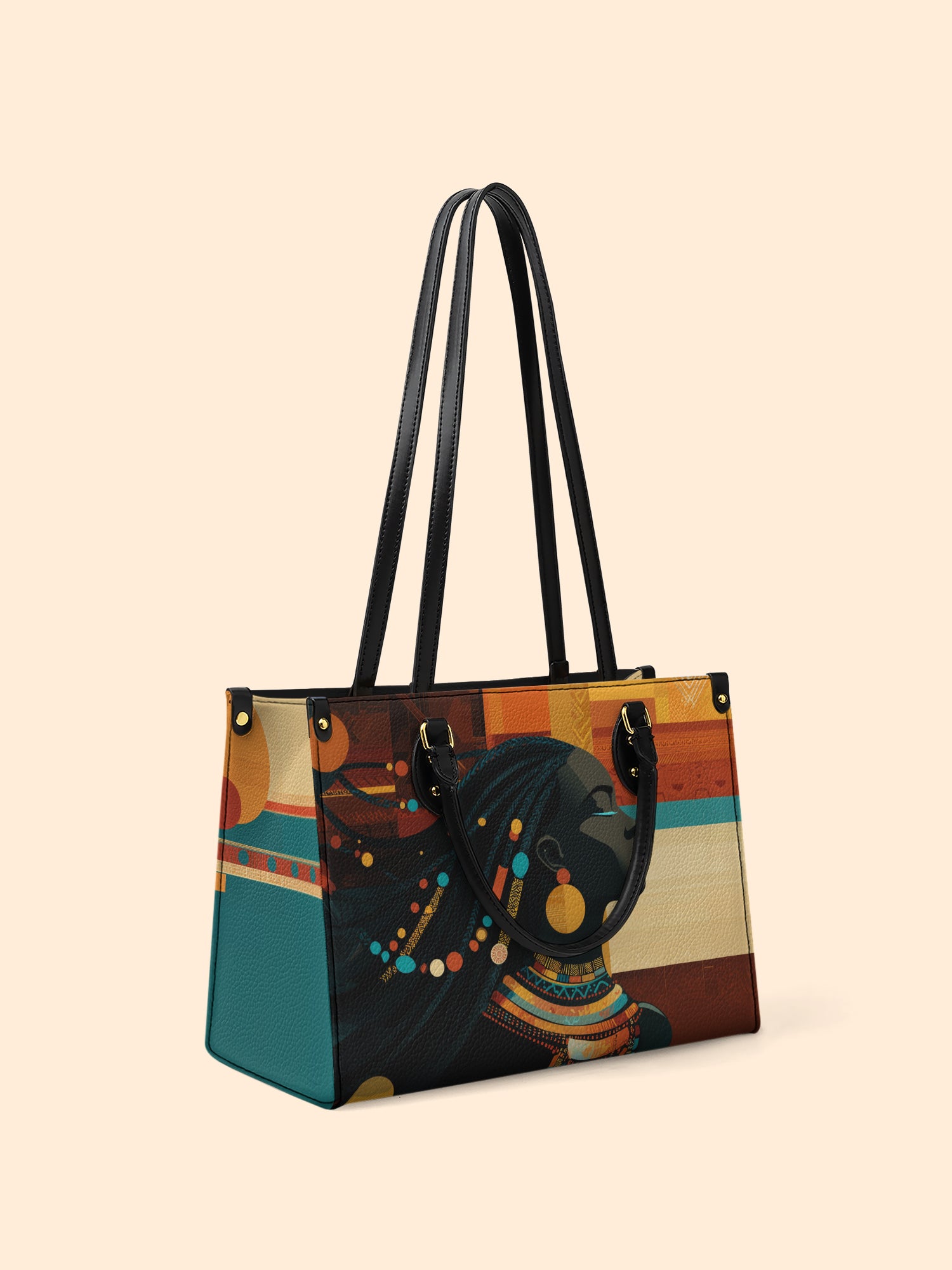 Ebony Horizon Premium Leather Handbag QR0TV179