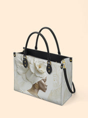 Luminous Bloom Premium Leather Handbag QR0TV121