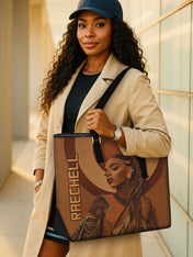 Empress of Locs Sleek Leather Tote