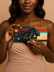 Ebony Horizon Slimline Zippy Wallet QR0TV181