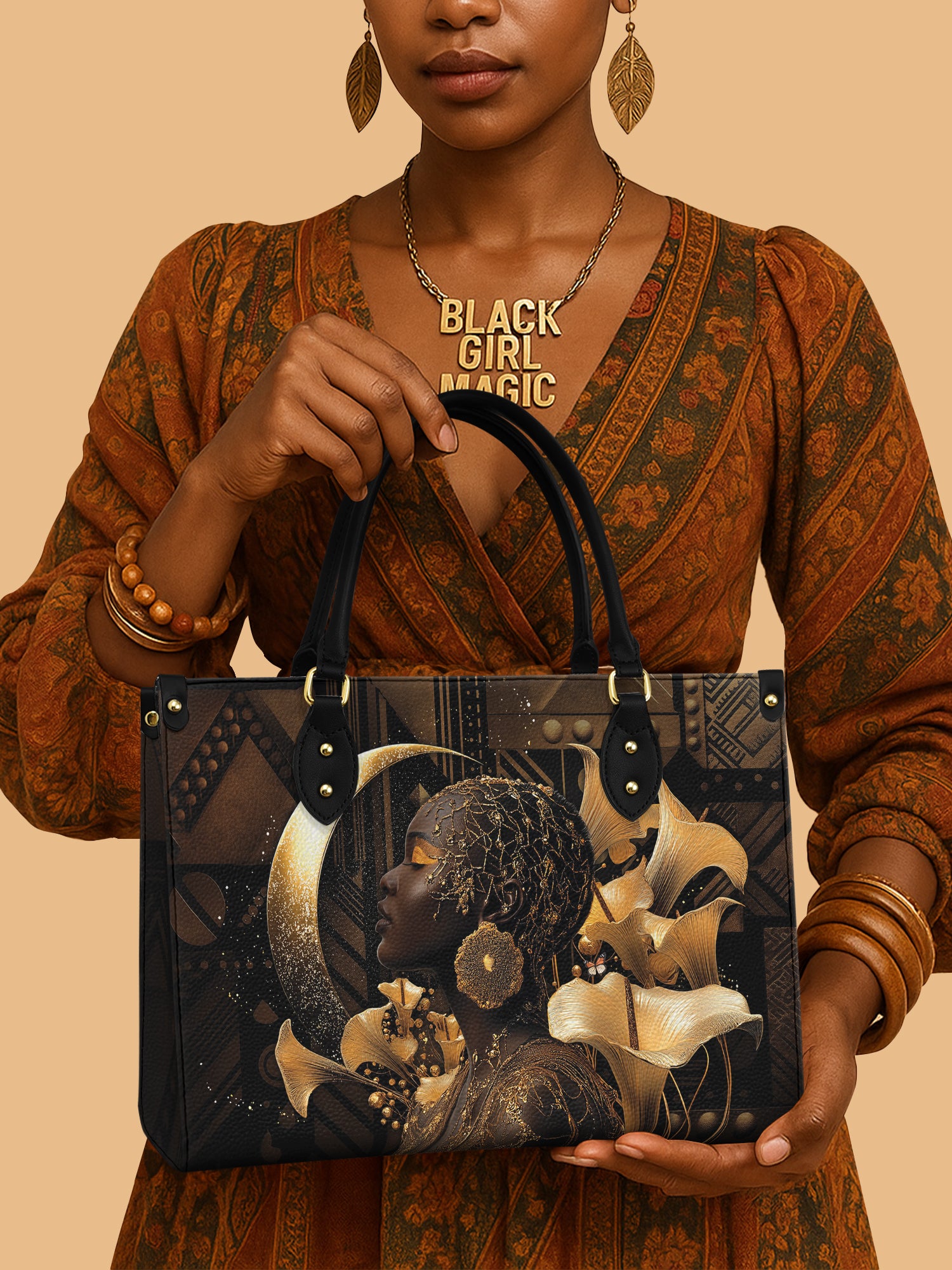 Calla Queen Premium Leather Handbag QR0XD219