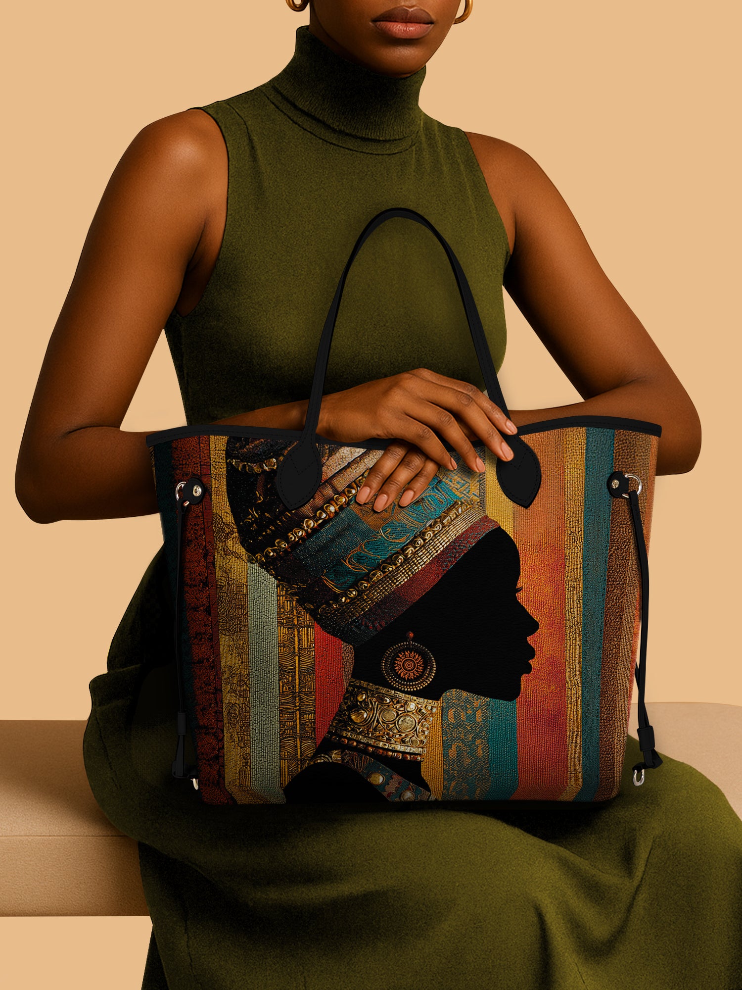 Brown Radiance Classic Shopper Tote QR0TV122