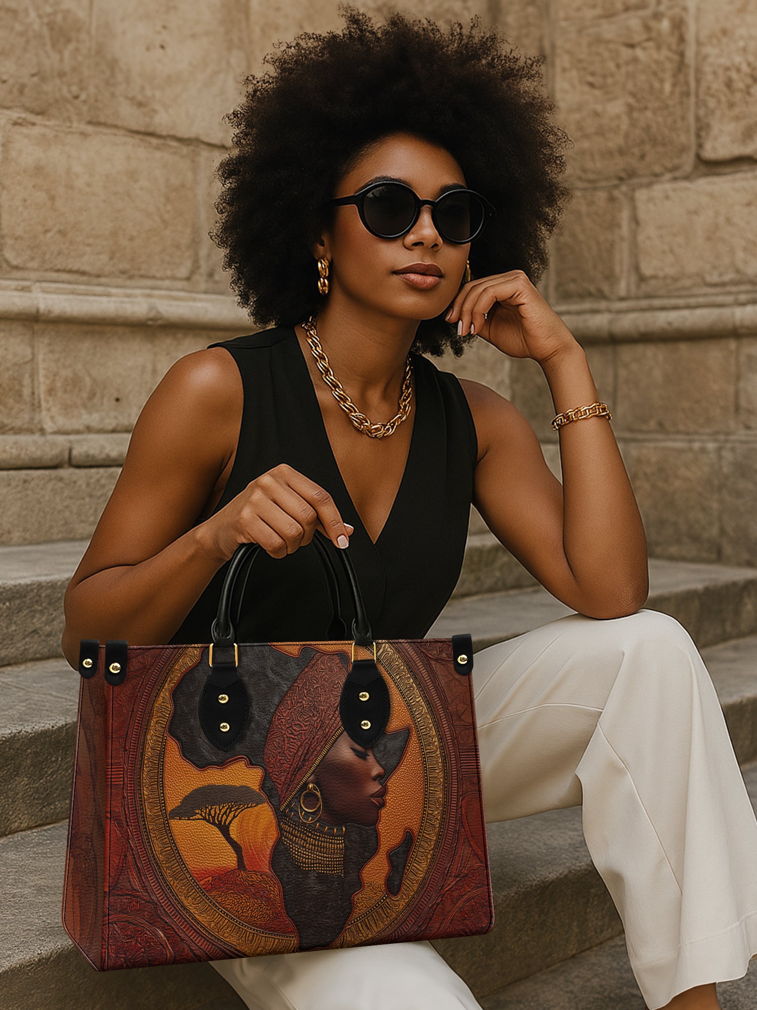 Africa Essence Premium Leather Handbag QR0TD168