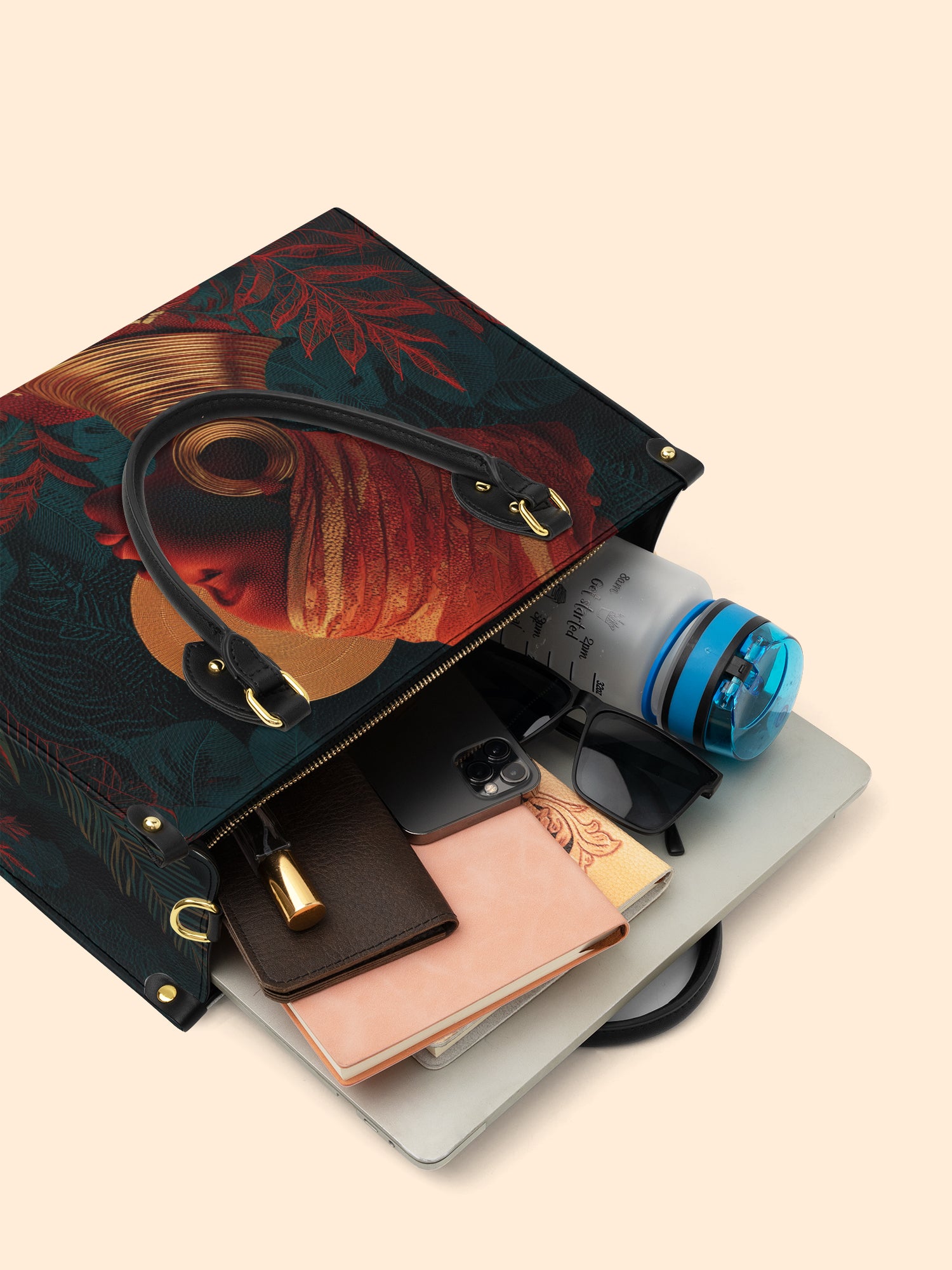 Crimson Empress Premium Leather Handbag QR0HH118