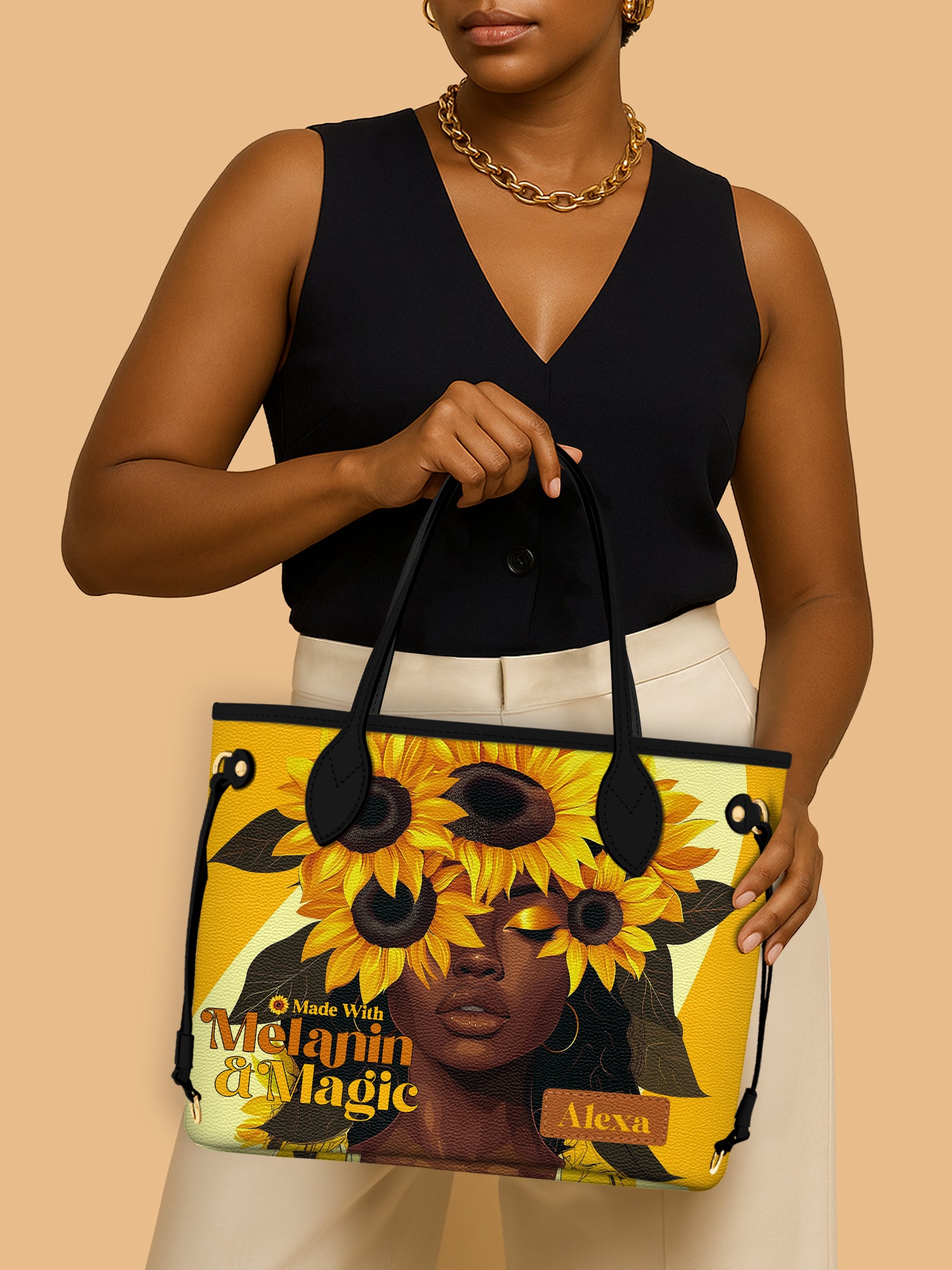 Melanin Glow Classic Shopper Tote