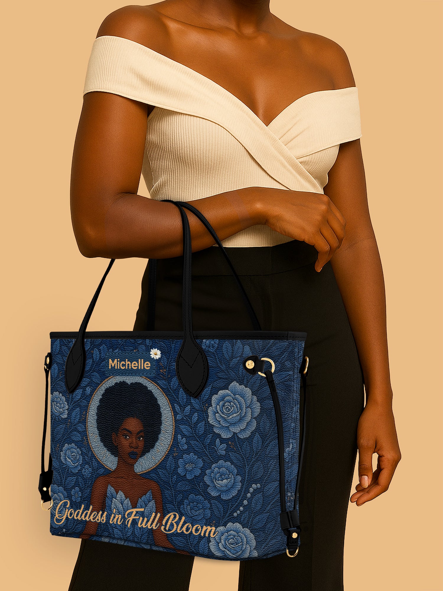 Goddess in Bloom Classic Shopper Tote