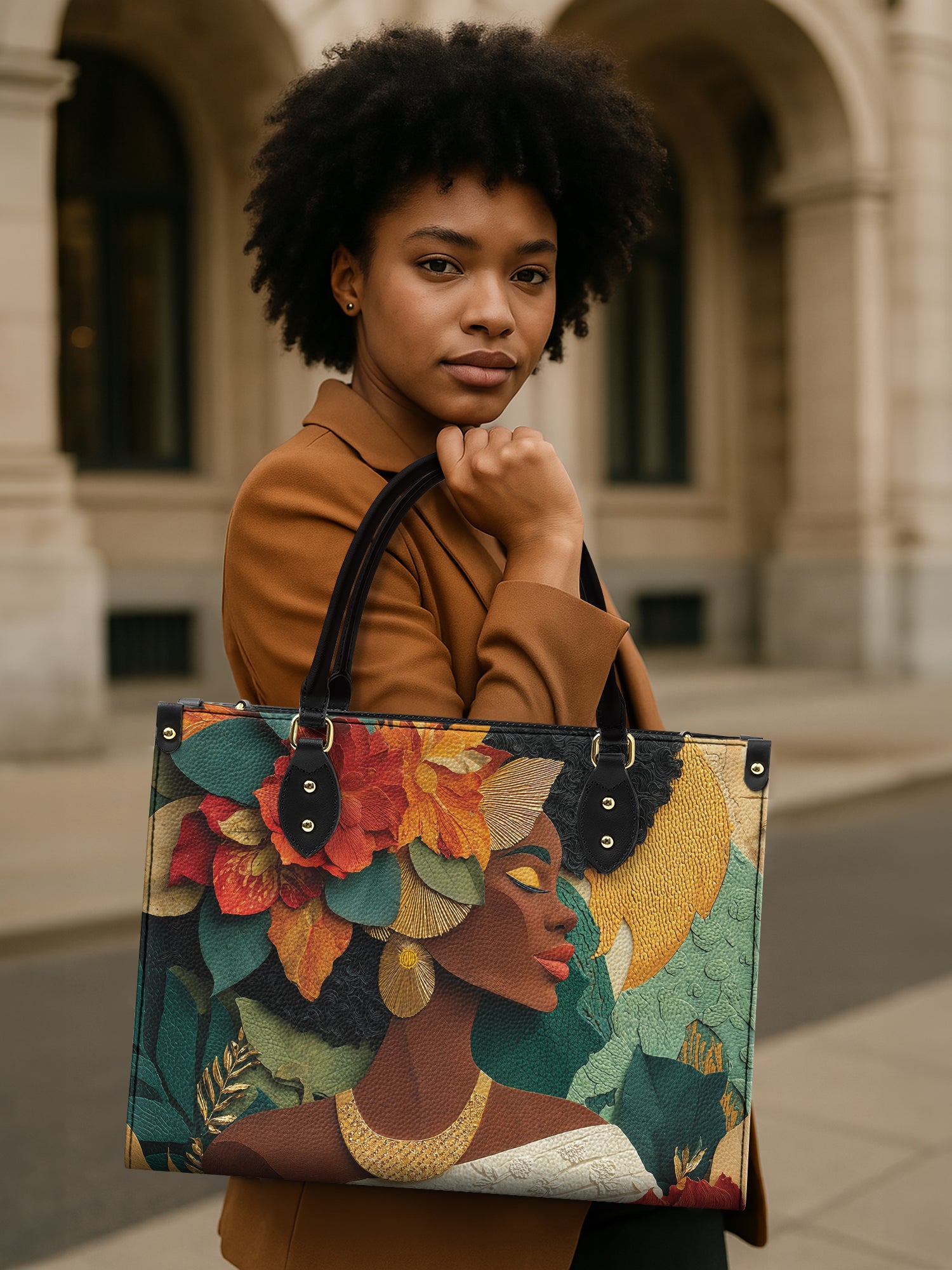 Tropical Empress Premium Leather Handbag QR0TV077