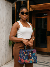 Blue Garden Premium Leather Handbag QR0XD230