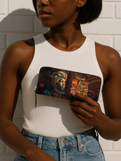 Black Proud Slimline Zippy Wallet