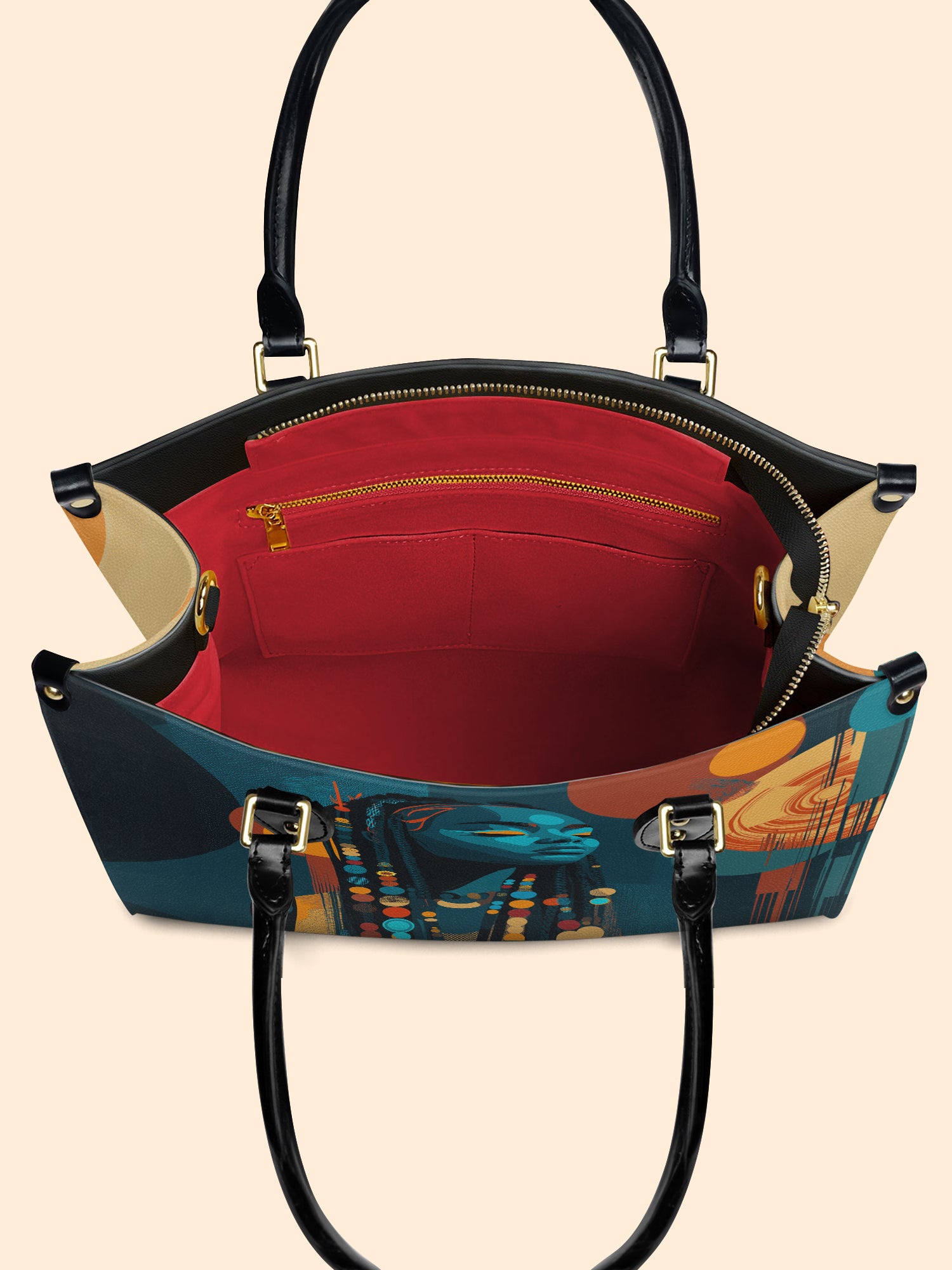 Echo Of Tribe Premium Leather Handbag QR0TV182