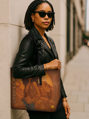 Western Queen Sleek Leather Tote