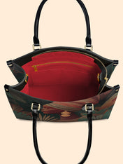 Adorned Silhouette Premium Leather Handbag QR0HH117