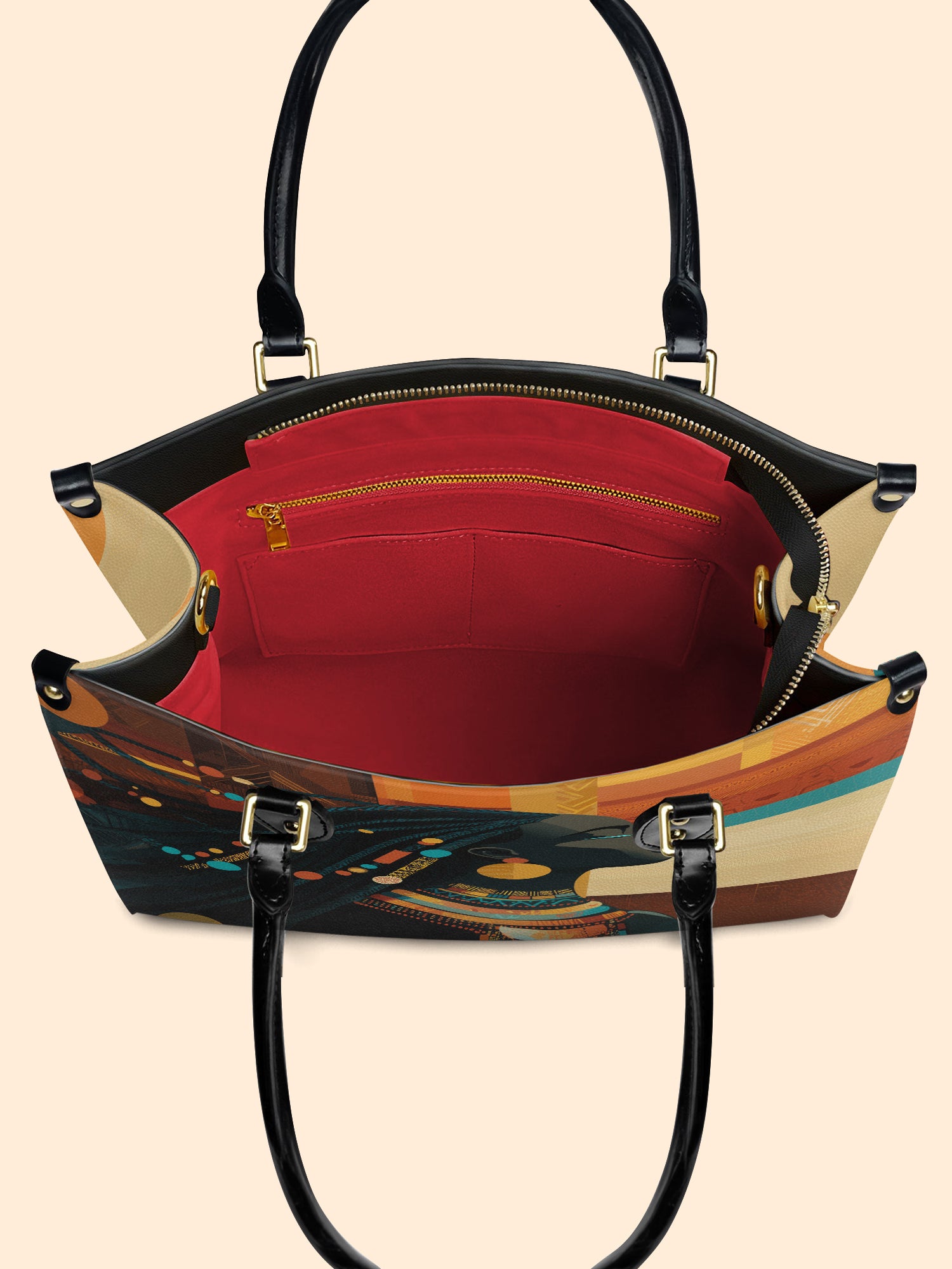 Ebony Horizon Premium Leather Handbag QR0TV179