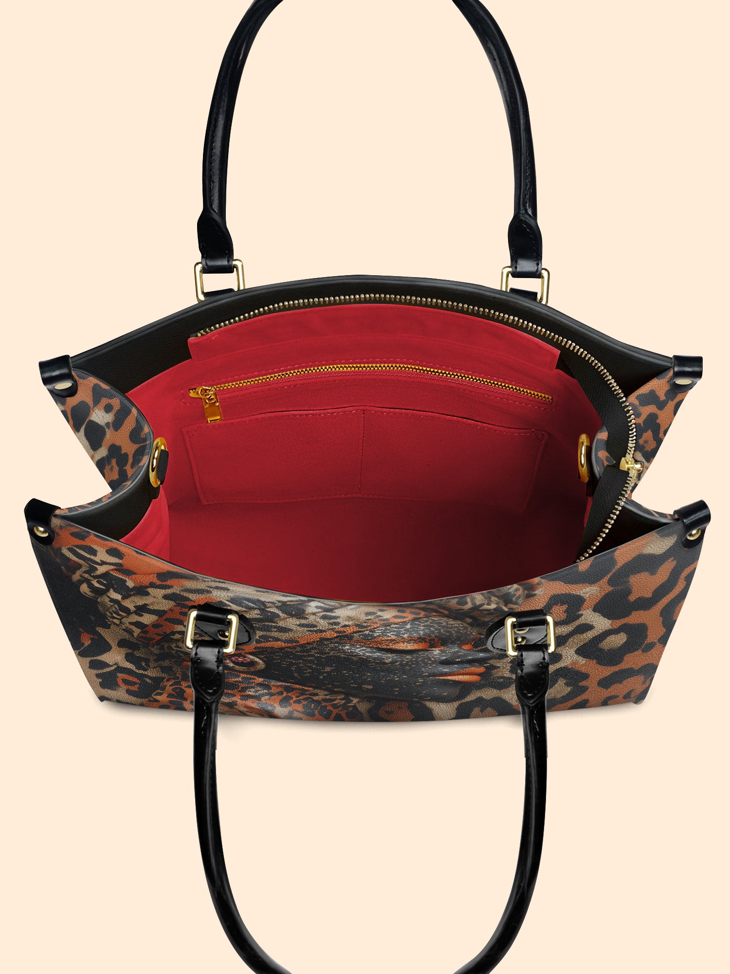 Leopard Legacy Premium Leather Handbag QR0HH098