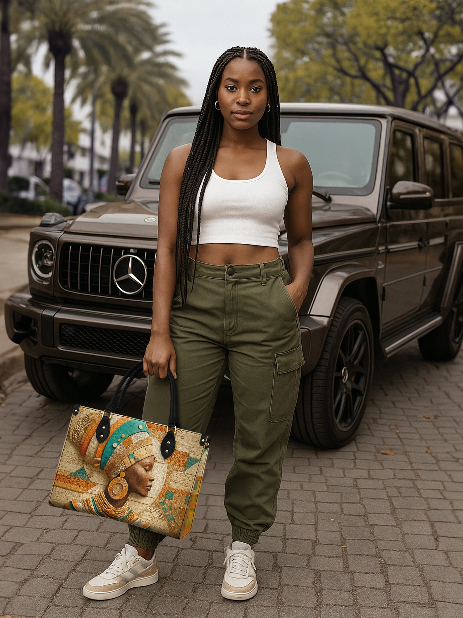 Tribal Harmony Premium Leather Handbag QR0TV060