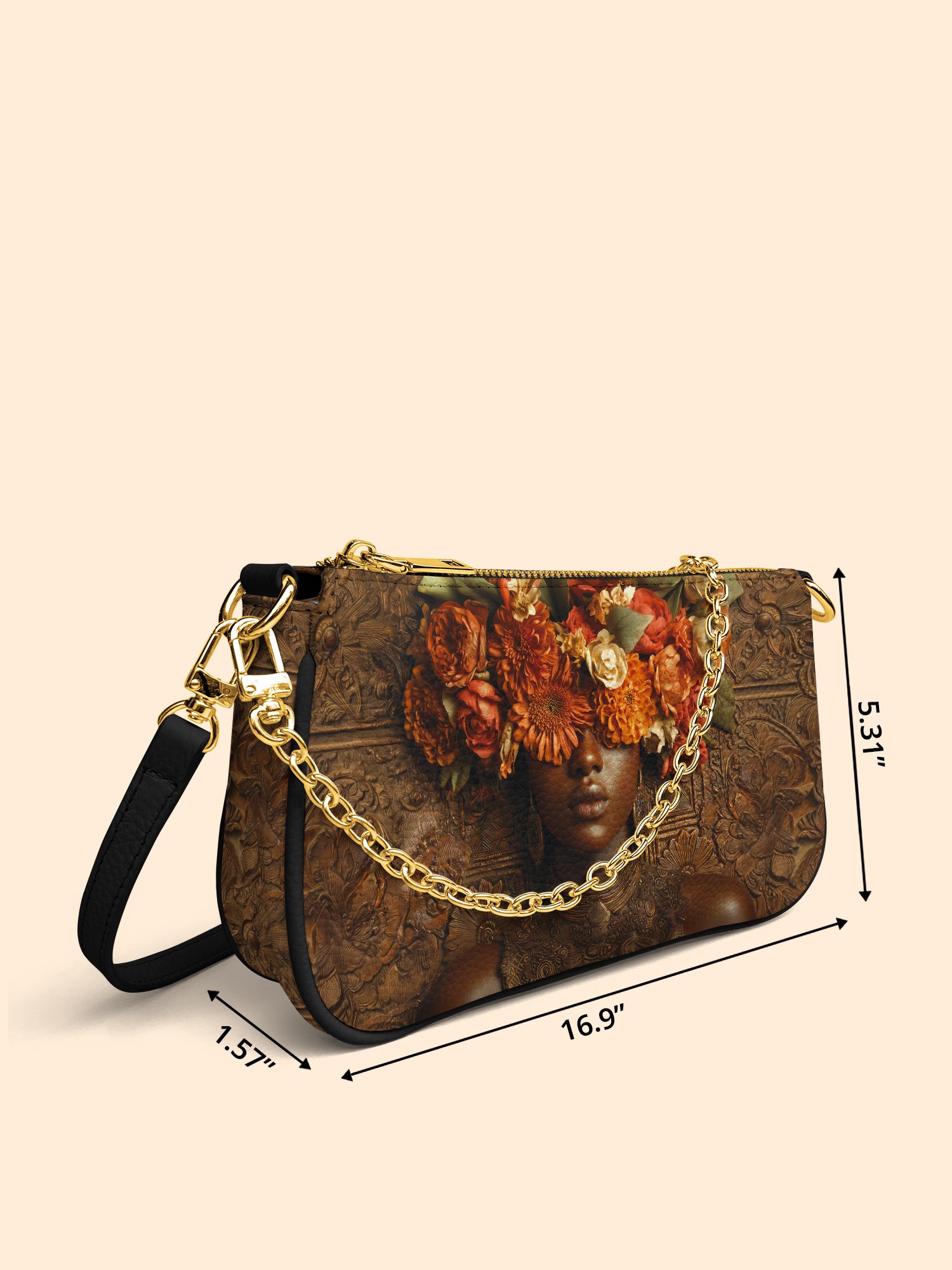 Floral Goddess Classic Zip Pochette QR0TV042