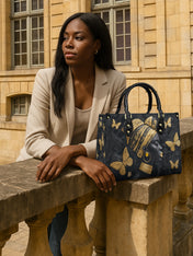 Wing Code Premium Leather Handbag QR0XD263