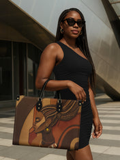 Crowned Braids Premium Leather Handbag QR0TD123